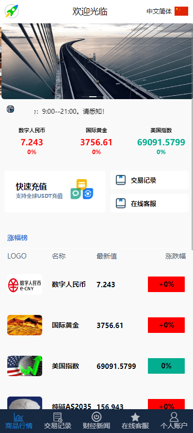 【优选代售】证券微交易系统/期货微盘源码/时间盘投资理财 - 截图1
