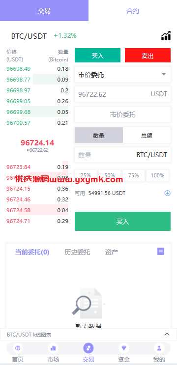 【优选代售】多语言JAVA交易所系统/永续/期权/质押/理财 - 截图4