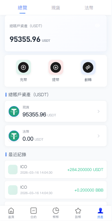 【优选代售】多语言交易所系统/秒合约/合约币币/理财/平台币 - 截图9