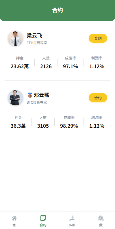 【优选代售】多语言交易所系统/跟单交易/量化交易/Defi投资系统 - 截图3