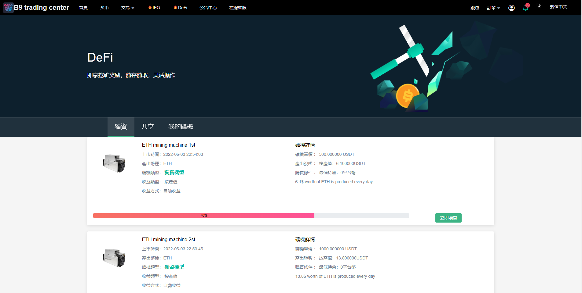 二开版多语言交易所/秒合约交易/质押矿机/新币认购 详情图 15