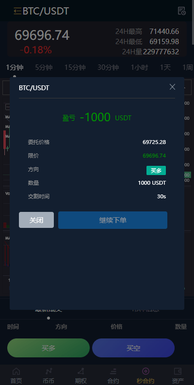 【优选代售】完整修复多语言交易所系统/秒合约/期权/合约/新币申购/投资理财 - 截图11