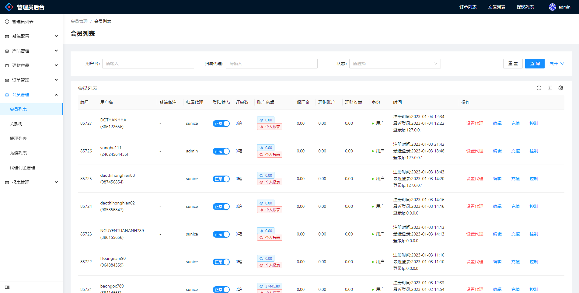 多语言微交易系统/外汇虚拟币贵金属微盘源码/新增群控单控/前端vue 详情图 19