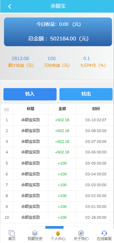 【优选代售】影视投资系统/理财众筹系统/余额宝分红/积分商城 - 截图12