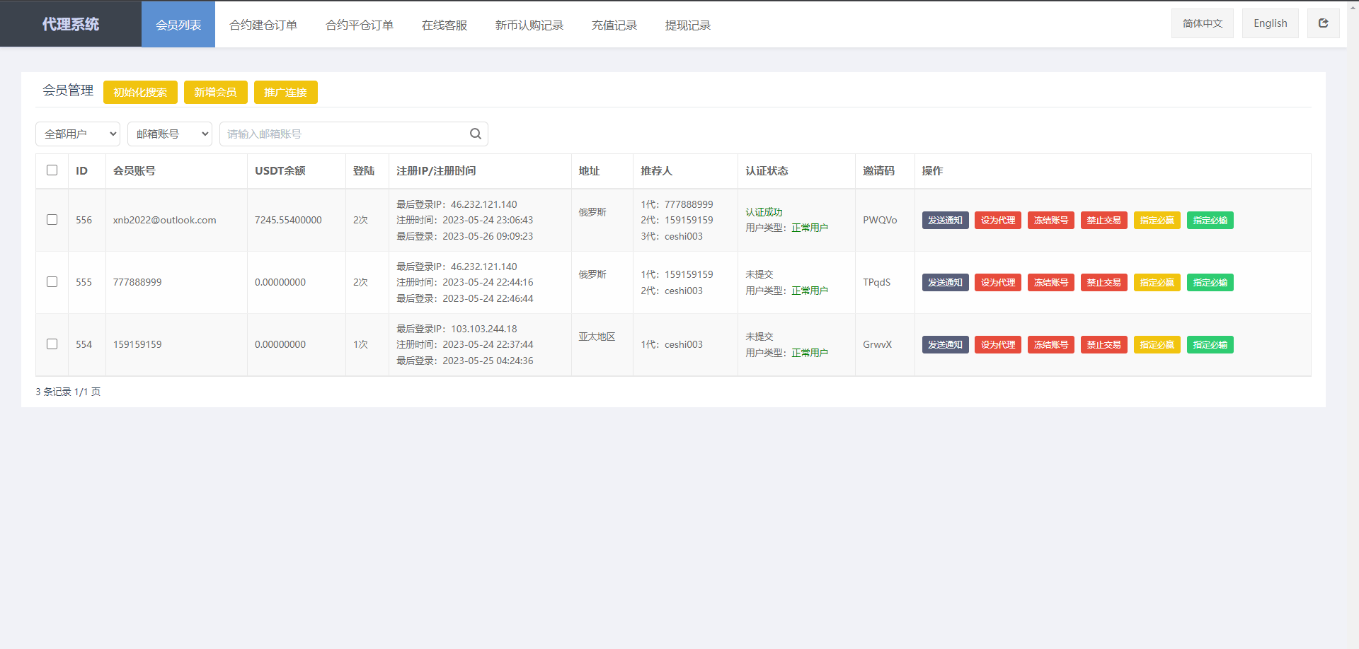 【优选代售】二开版多语言交易所系统/秒合约/IEO/质押挖矿/自动充值 - 截图24