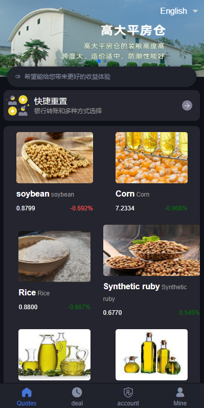 二开版微交易系统/粮食微盘系统/双语言微盘 详情图 2