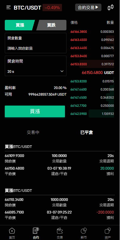 【优选代售】多语言交易所系统/秒合约交易/币币合约/c2c/质押投资 - 截图6