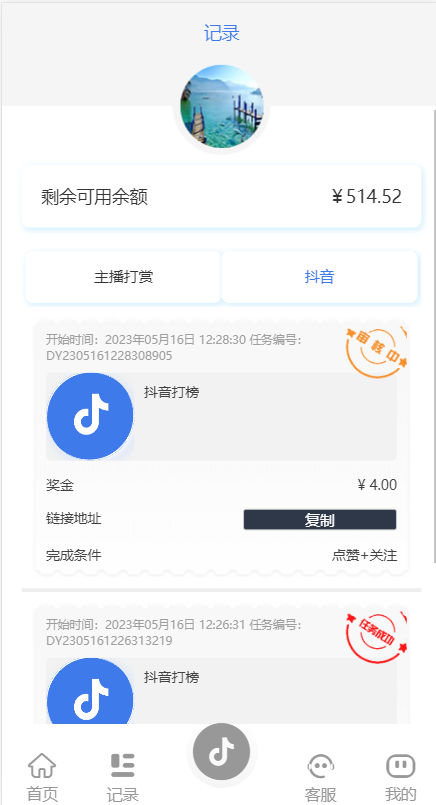 新UI抖音打赏抢单刷单系统/抖音任务系统/手动自动抢单刷单 详情图 11