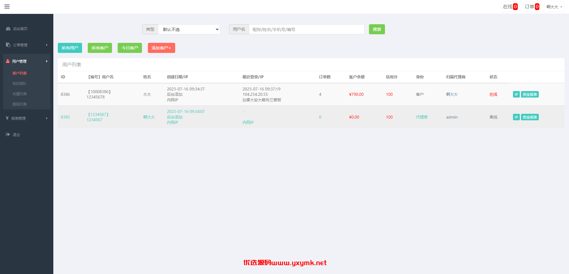 【优选代售】运营版微盘期货交易系统/微交易源码/代理后台/用户风控 - 截图12