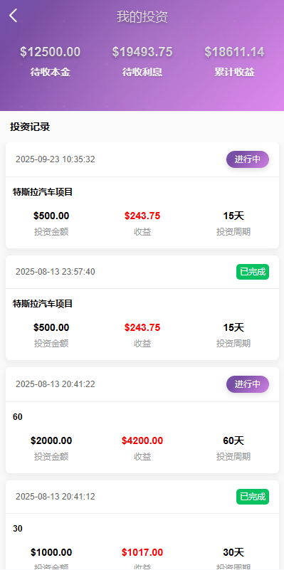 【优选代售】多语言投资理财系统/新能源投资返利/海外投资众筹系统 - 截图5