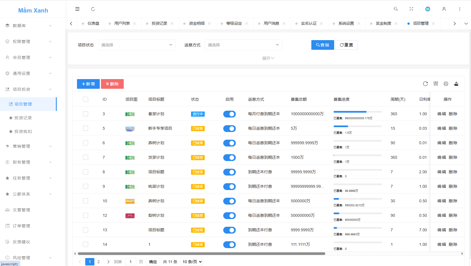 【优选代售】多语言投资理财系统/绿色种树/签到/任务/转盘/分销 - 截图25