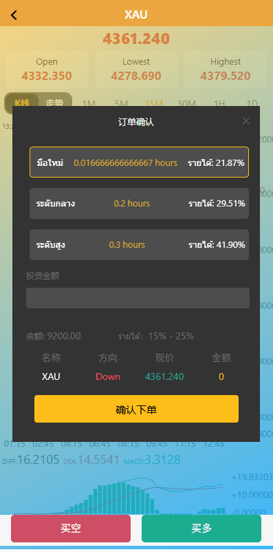 【优选代售】海外微交易系统/多语言微盘/外汇交易/时间盘 - 截图3