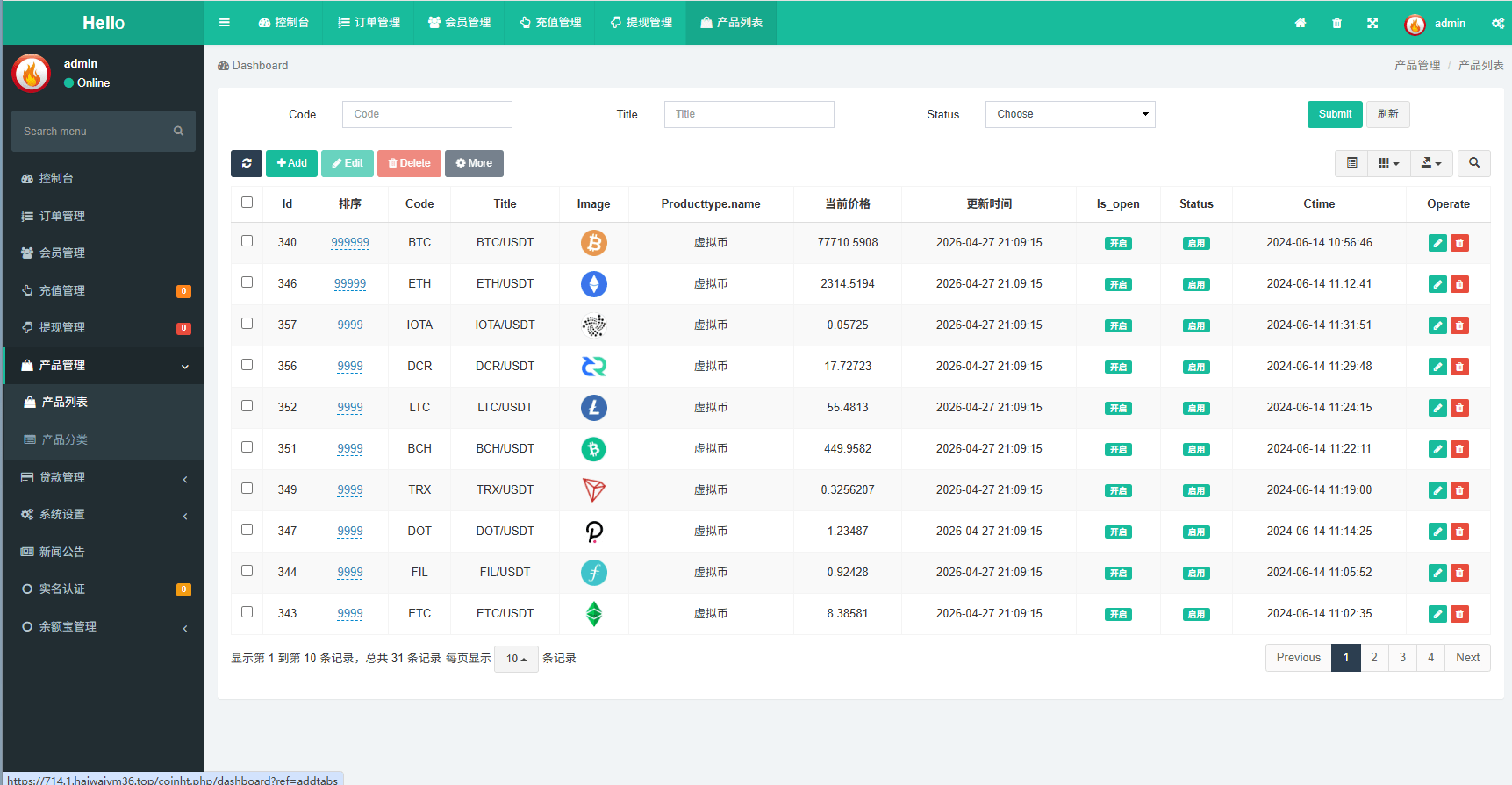 【优选代售】多语言秒合约/虚拟币/贵金属/外汇交易/贷款/投资 - 截图24