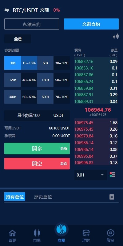 【优选代售】海外交易所系统/永续合约交割合约/K线控制/质押理财 - 截图9