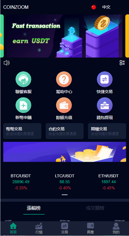 【优选代售】二开版微盘时间盘系统/币币合约期权交易/微交易/伪交易所源码 - 截图1