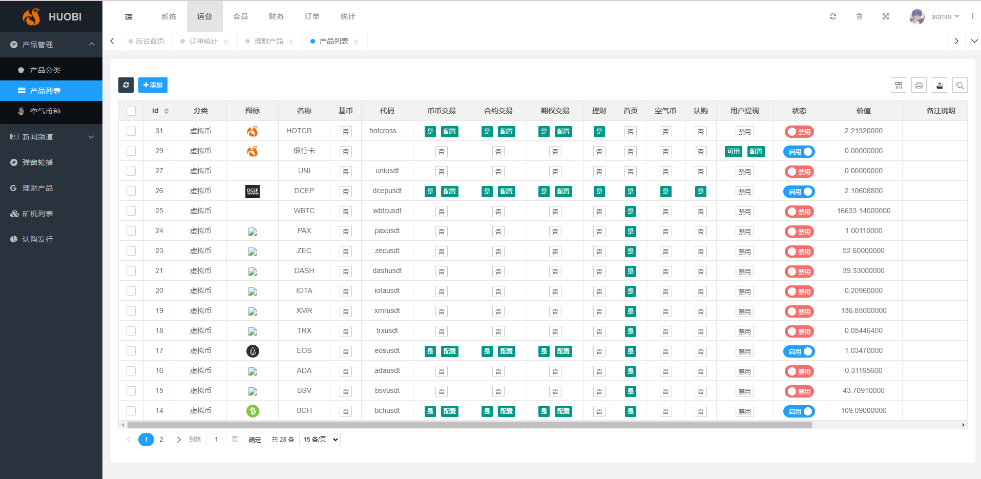 【优选代售】新版多语言交易所系统/合约期权交易所/理财认购矿机 - 截图12