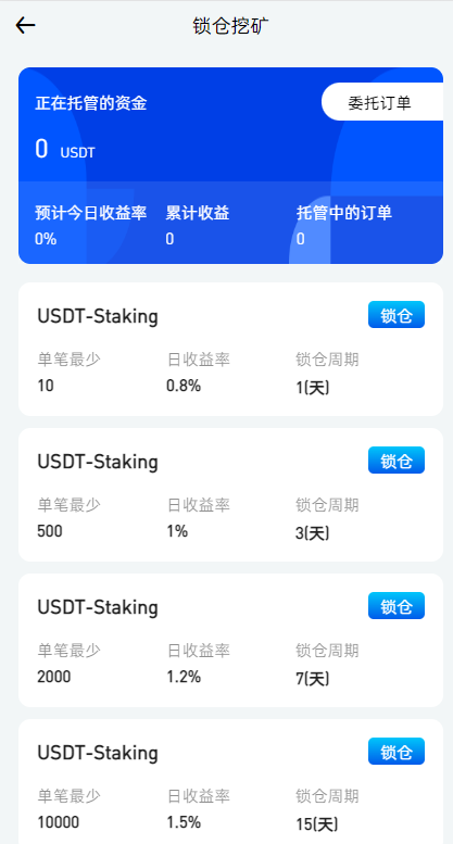 全新区块链交易所系统/币币期权交易/IEO/锁仓理财 详情图 11