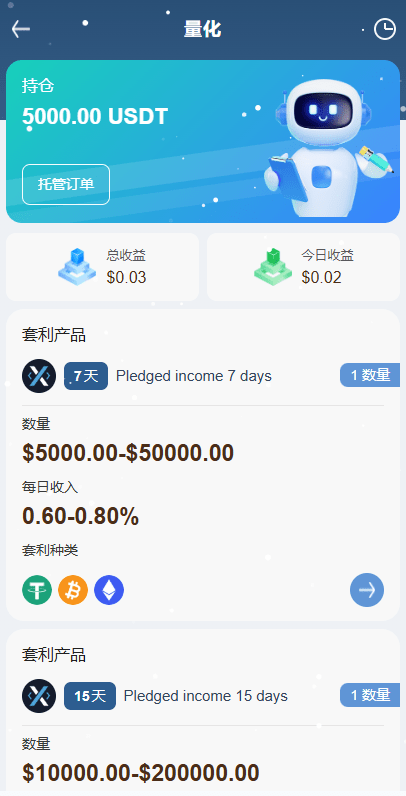 【优选代售】海外DAPP秒合约交易所/黄金/外汇/贷款/量化/信用分 - 截图1