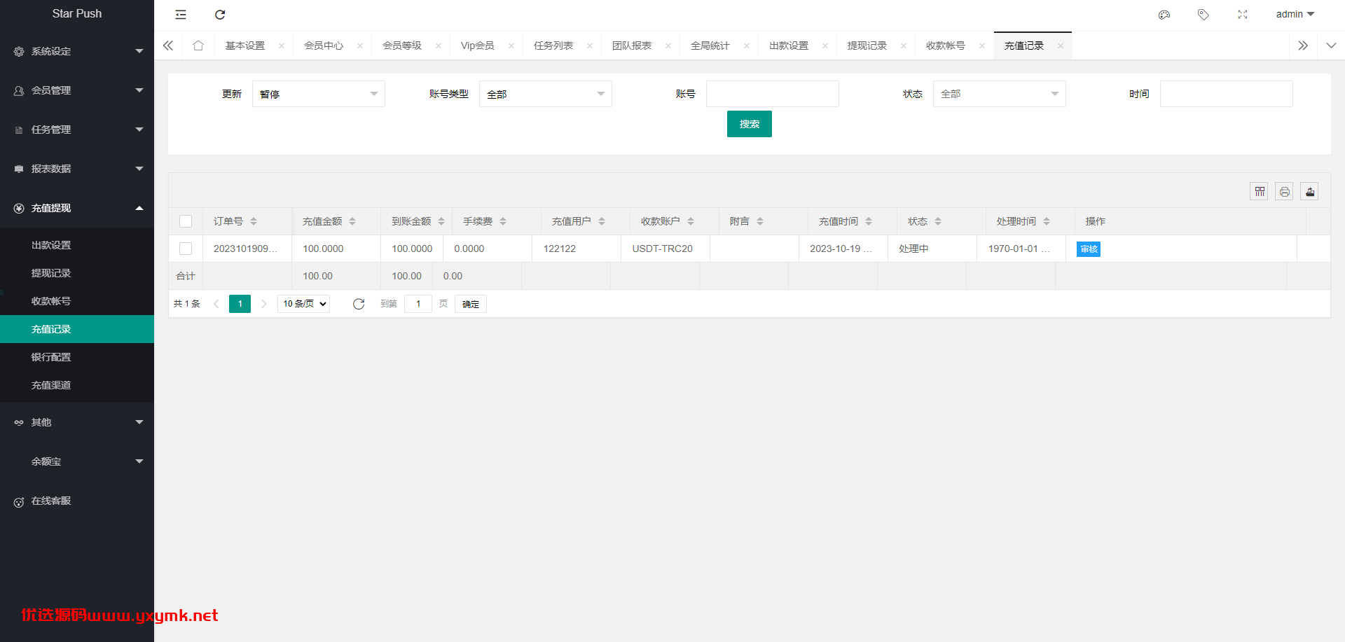 【优选代售】二开版海外任务系统/星座投资/TIKTOK脸书任务平台 - 截图17