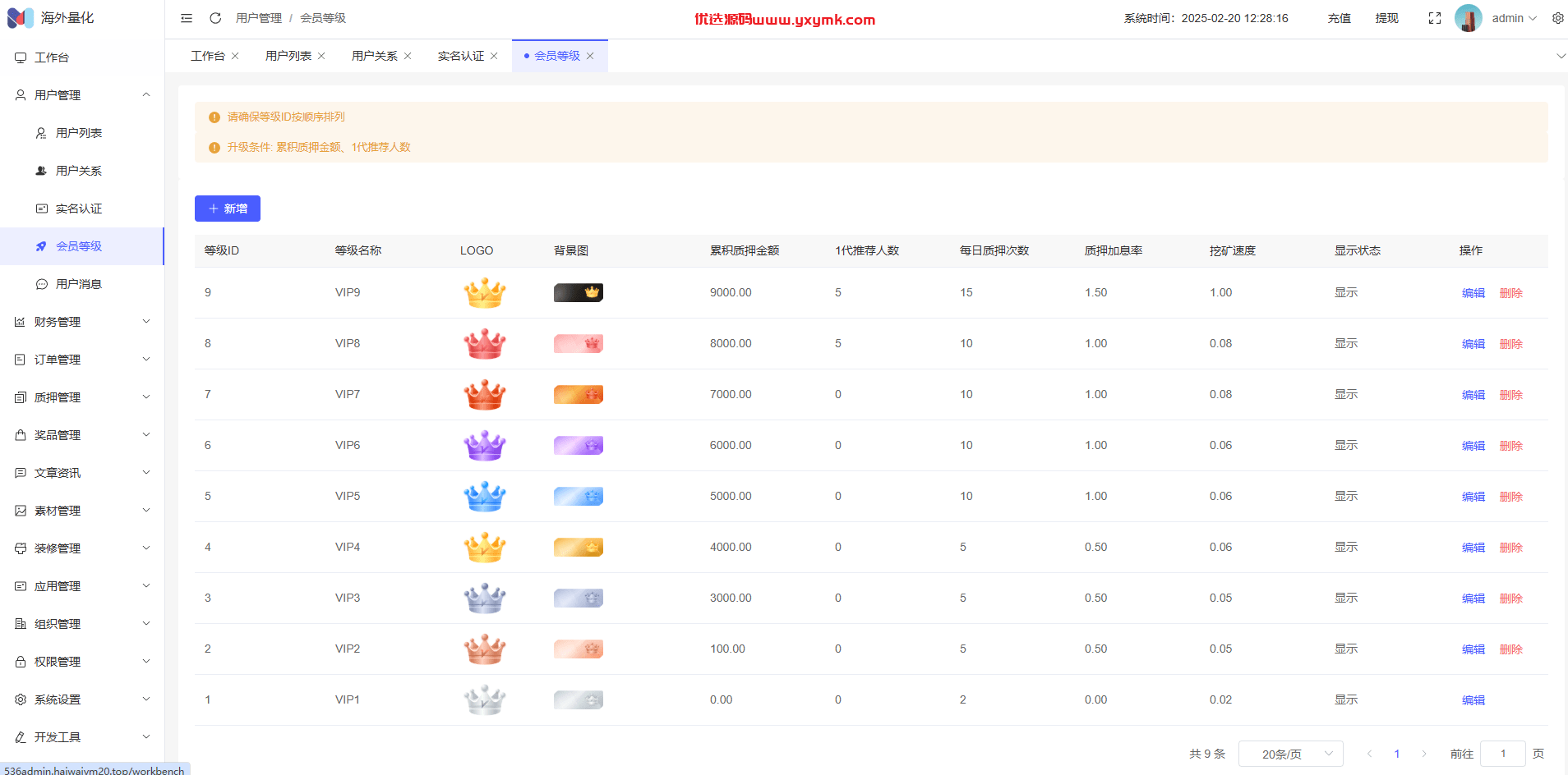 【优选代售】高端多语言自动挖矿系统/海外质押理财/自定义语言 - 截图21