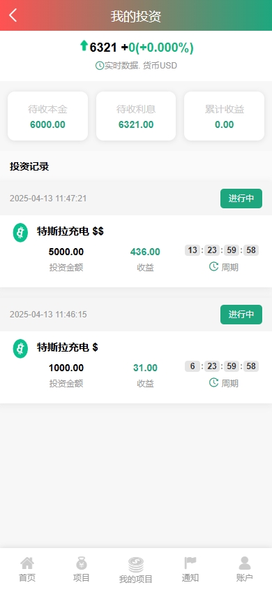 新UI新能源充电桩投资系统/海外投资理财/前端VUE 详情图 6