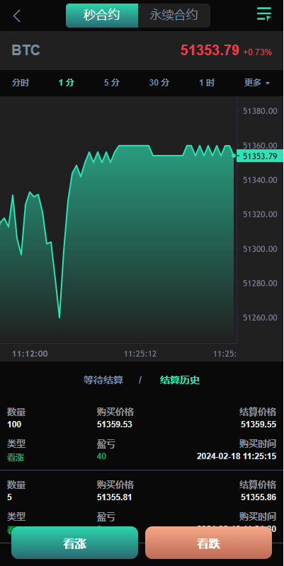 【优选代售】新UI多语言海外交易所/永续合约/秒合约/锁仓挖矿/前端uniapp - 截图5