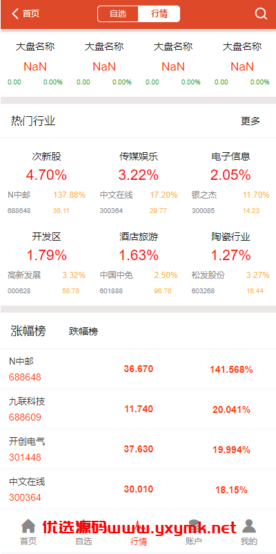 【优选代售】uinapp版股票交易系统/股票配资策略系统/K线图完美 - 截图5