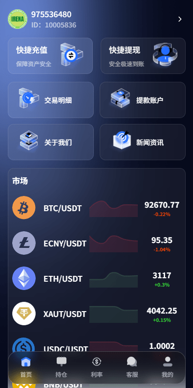 【优选代售】新版海外微盘系统/多语言微交易/虚拟币秒合约/时间盘 - 截图1
