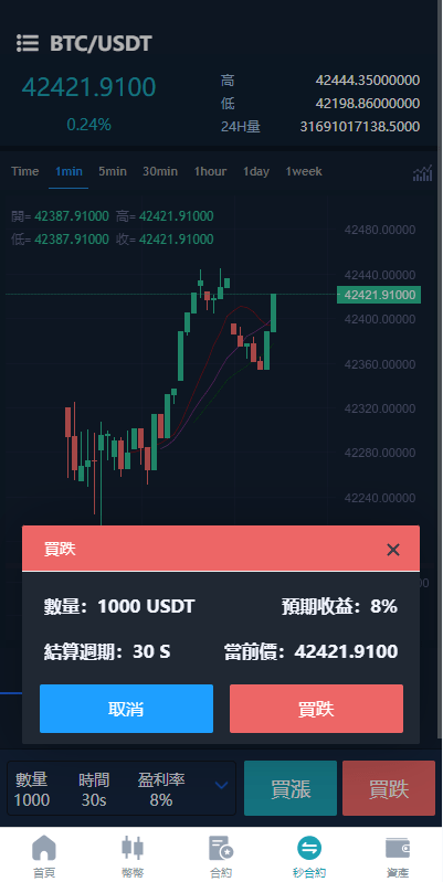 【优选代售】多语言交易所系统/币币交易/合约秒合约交易所/质押挖矿 - 截图5