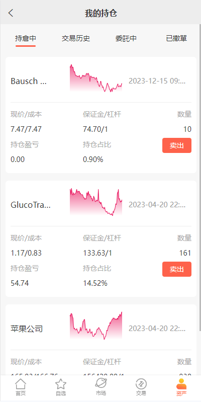 【优选代售】海外多语言股票系统/美股配资源码/微盘平仓买入卖出 - 截图10