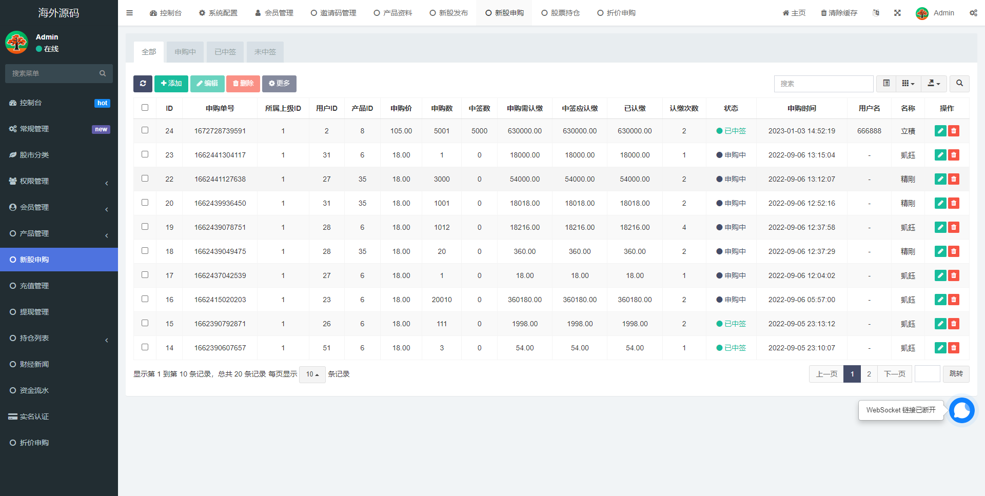 二开版台湾股票系统/申购折扣交易系统/股票配资源码 详情图 13
