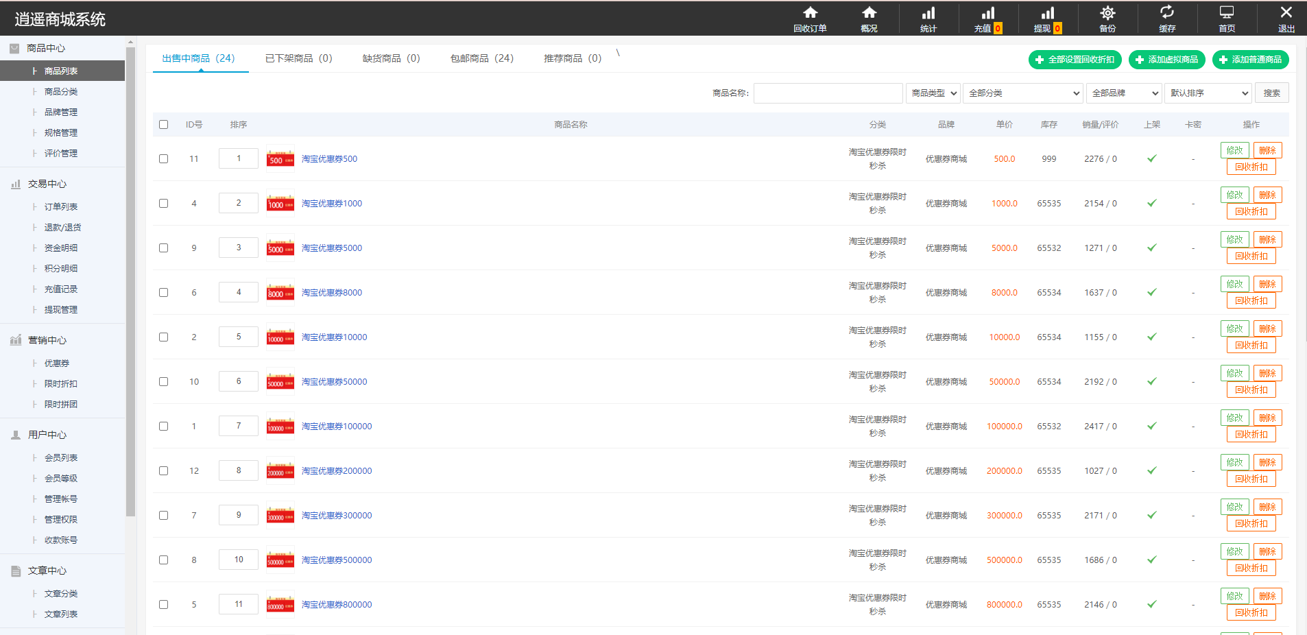 淘宝优惠卷商城系统/优惠卷购物回购系统/优惠券返利 详情图 12
