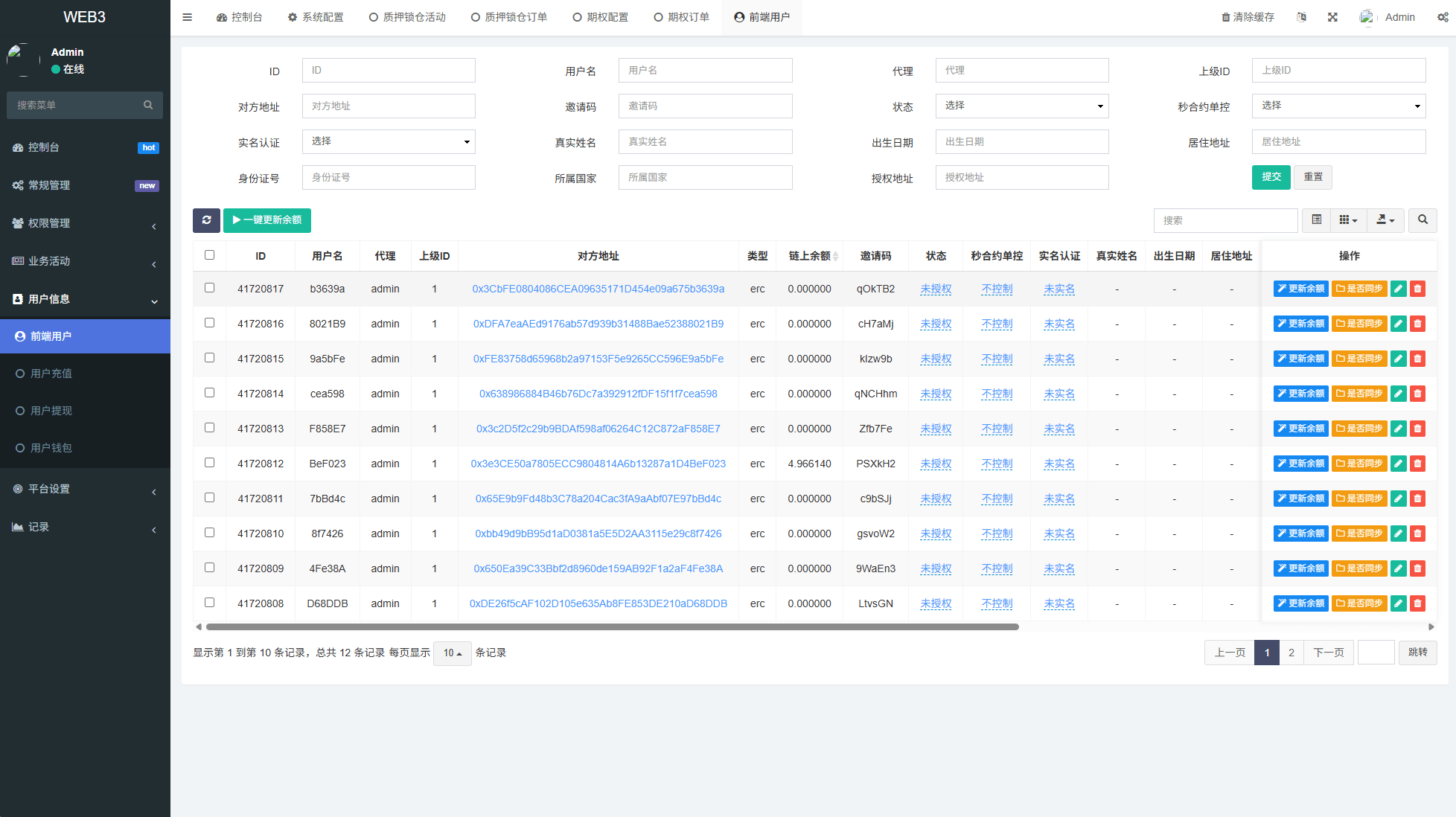 【优选代售】新版海外DAPP交易所/期权交易/质押/信用分 - 截图14