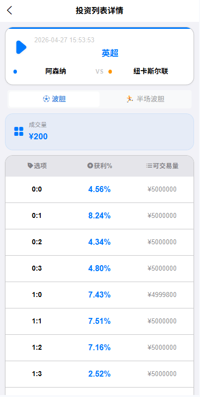 【优选代售】海外反波胆系统/电脑自适应/球盘源码/足球下注 - 截图4