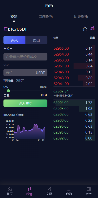 新UI多语言交易所系统/DAPP登陆/合约/期权交易/质押申购 详情图 5
