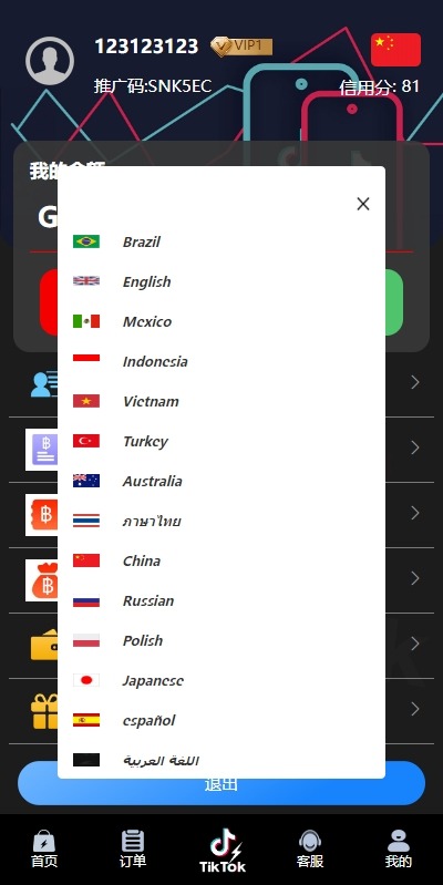 【优选代售】多语言TIKTOK刷单/海外TIKTOK抢单刷单/叠加组/打针 - 截图12