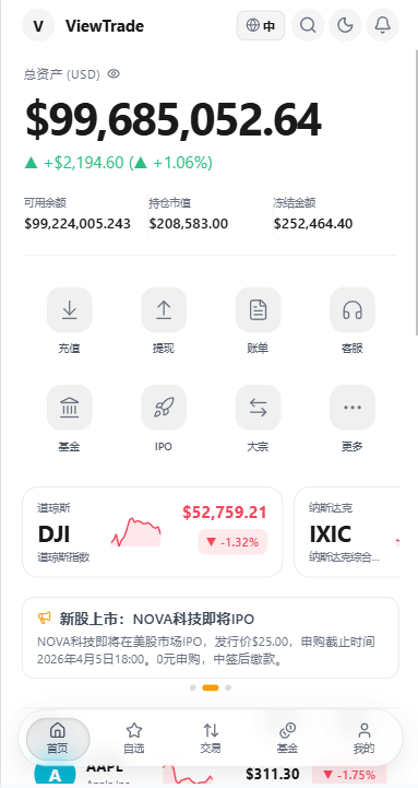 【优选代售】海外股票交易系统/美股交易/大宗/IPO/理财/分销 - 截图9
