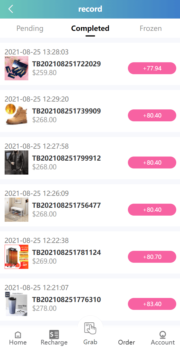 【优选代售】VUE版嗨淘抢单系统/多语言订单匹配系统/海外抢单刷单源码 - 截图6