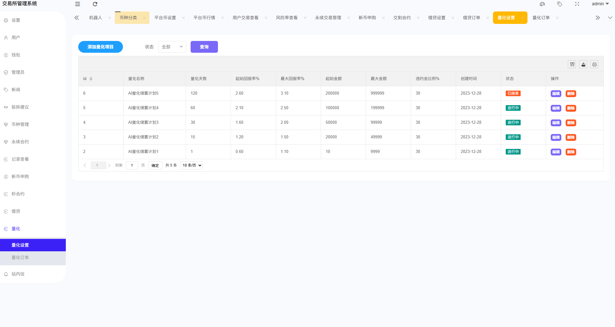 【优选代售】多语言综合交易所系统/外汇/期货/虚拟币/量化/申购交易 - 截图28