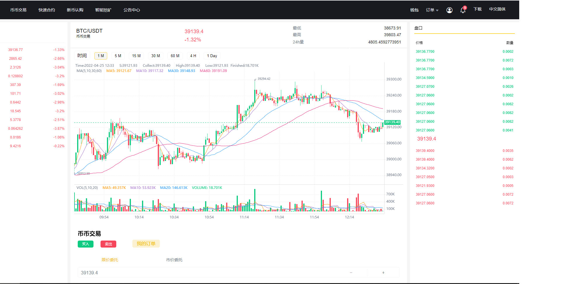 新版区块链交易所/币币交易/区块链矿机系统/多语言交易所 详情图 2