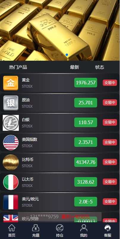 微盘外汇投资系统/余额宝/K线正常/USDT支付 详情图 3