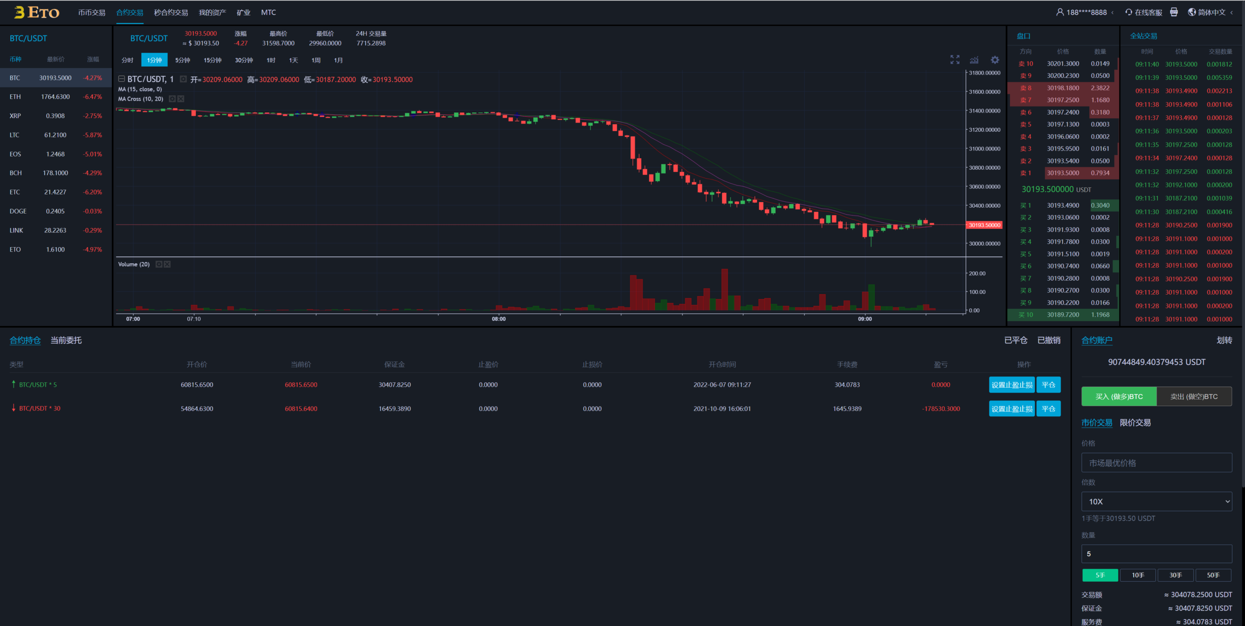 多语言交易所/合约秒合约交易/质押挖矿矿机投资/MTC/ETO币币交易所 详情图 4