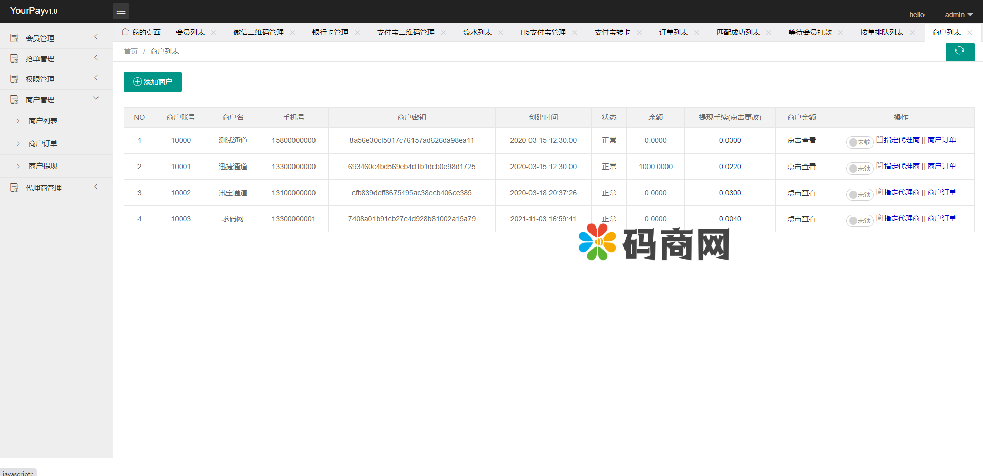 免签聚合支付系统/微信支付银行卡支付/支付宝转卡/支付宝H5 详情图 14