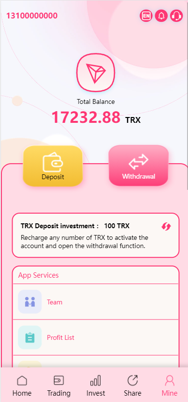 多语言trx/usdt钱包理财/区块链算力矿池/Difi流动性TRX理财分红 详情图 10