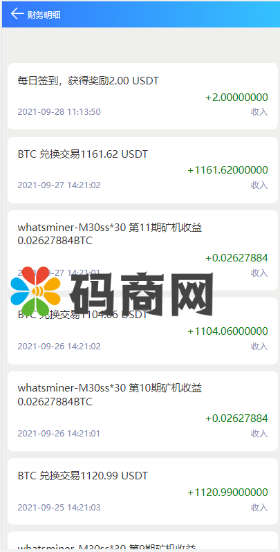 全新二开BTC矿机/算力合约/多语言云矿机区块链系统 详情图 9
