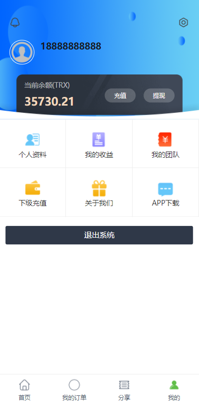 定制版六国语言/充电宝投资/海外虚拟投资理财/TRX充值 详情图 11