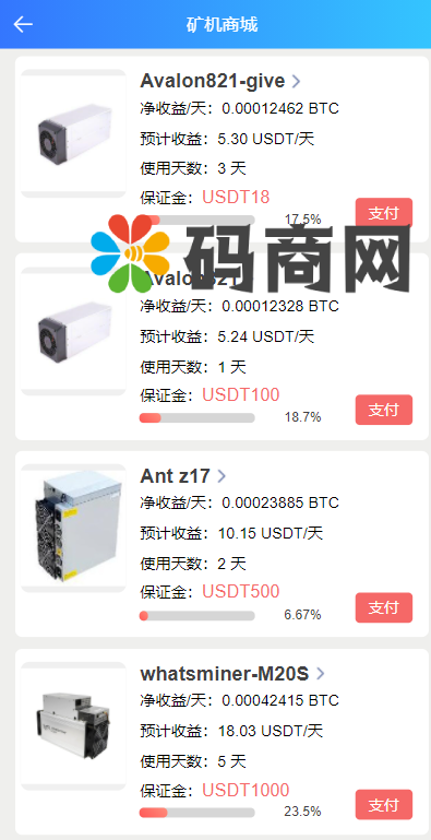 全新二开BTC矿机/算力合约/多语言云矿机区块链系统 详情图 3