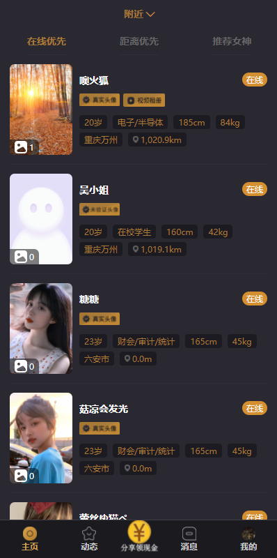 支持泰语/小圈小空间钻石圈雅园源码小圈app源码/约会系统/同城交友源码开发语音1对1 详情图 1