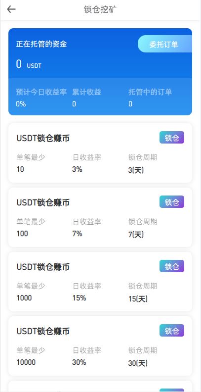 全新区块链交易所/IEO/锁仓挖矿/秒合约/币币交易/双套UI 详情图 11
