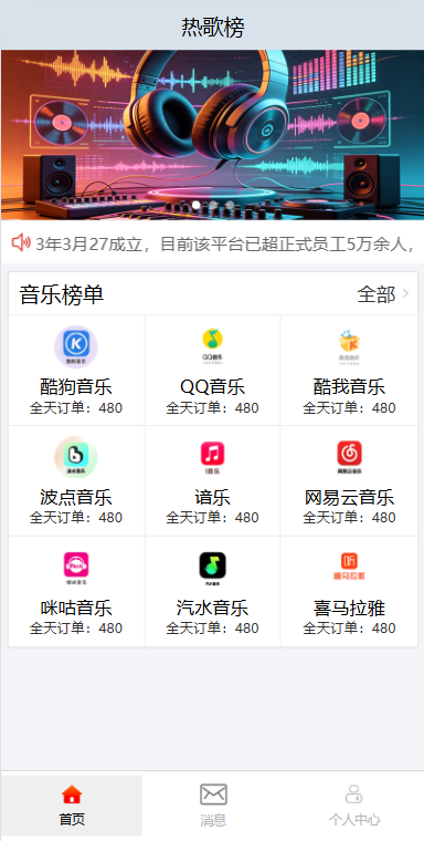 音乐打榜伪商城系统/订单自动匹配/打码/代理后台 详情图 1